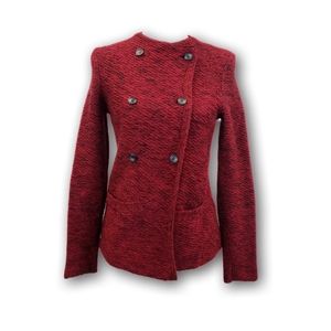 Lucky Brand Knitwear Cardigan Blazer Small S Red